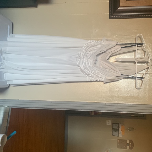 Semi-formal after-wedding dress white XXL $65 - Picture 5 of 5